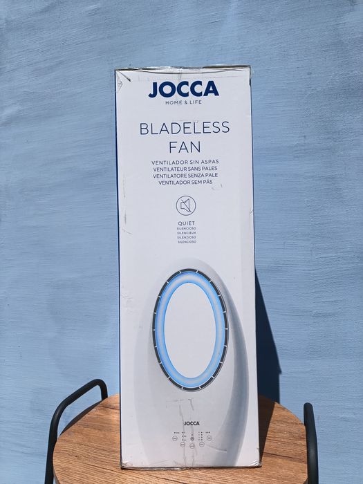 Jocca Wentylator bezłopatkowy oscylacyjny LED 4kol. pilot  3 poziom