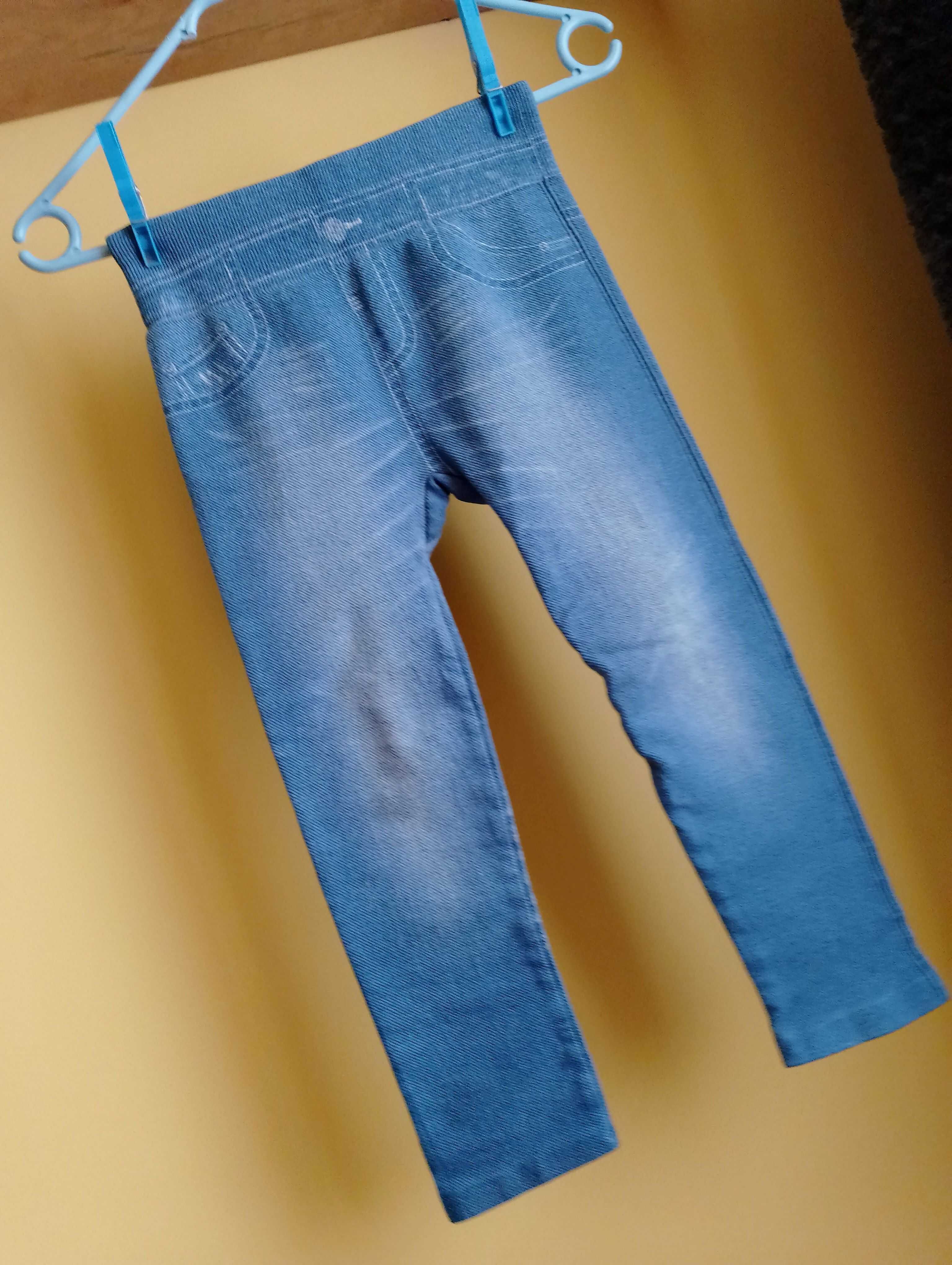 getry legginsy a*la jeans dziewczynka 6 lat-6.5  lat 110/116 cm
