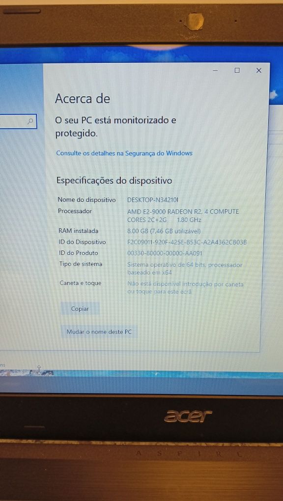 Portátil Acer Aspire 3