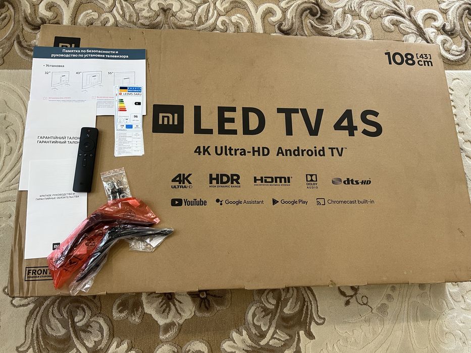 Smart LED телевізор 4K wi fi Xiaomi Mi L43 діагона android андроїд вай