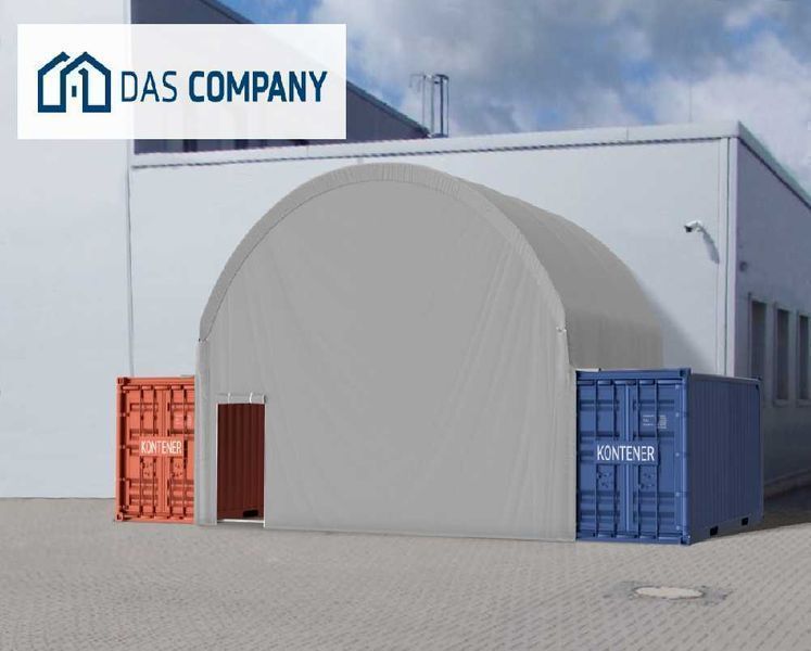 Namiot ZADASZENIE do kontenerów 2x WEJŚCIE Łukowy 8x6m