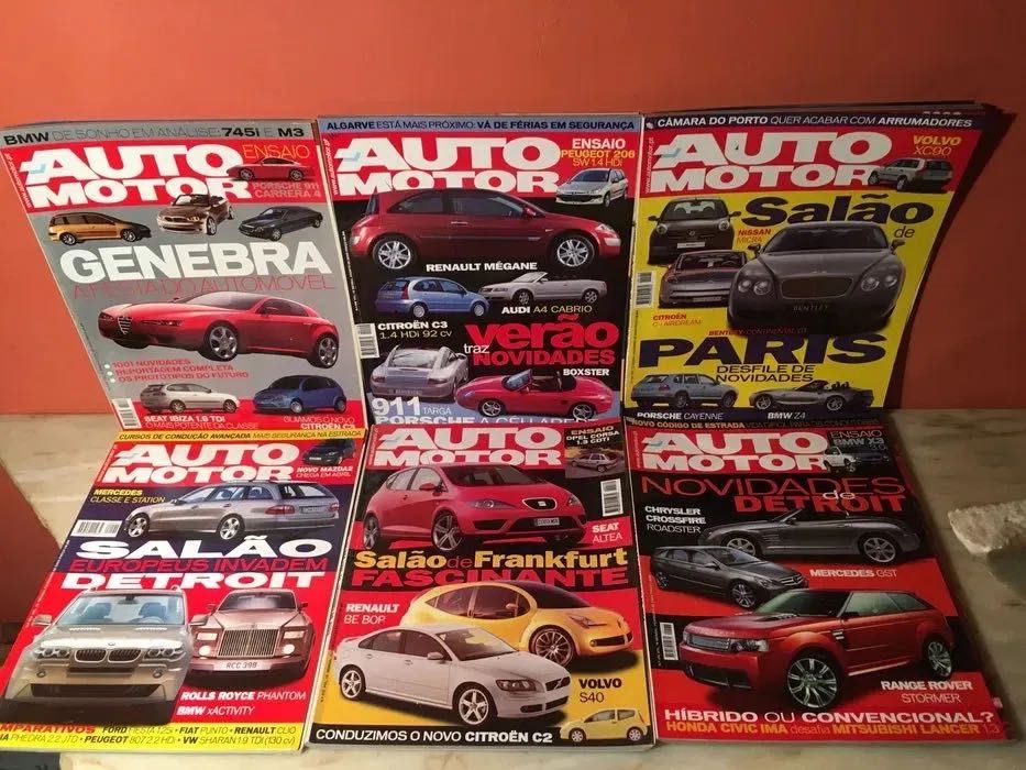 AUTO MOTOR - 30 revistas de 1992 a 2004