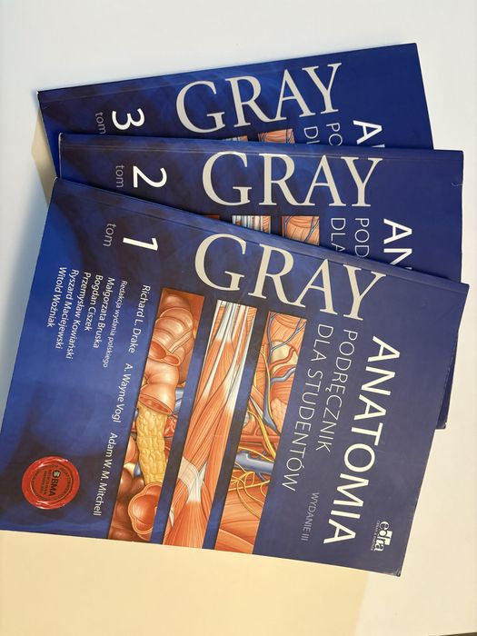Anatomia Grey tomy 1-3 + gratis pytanai testowe 1-3