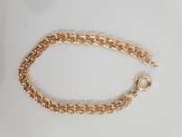 Pulseira grossa em ouro