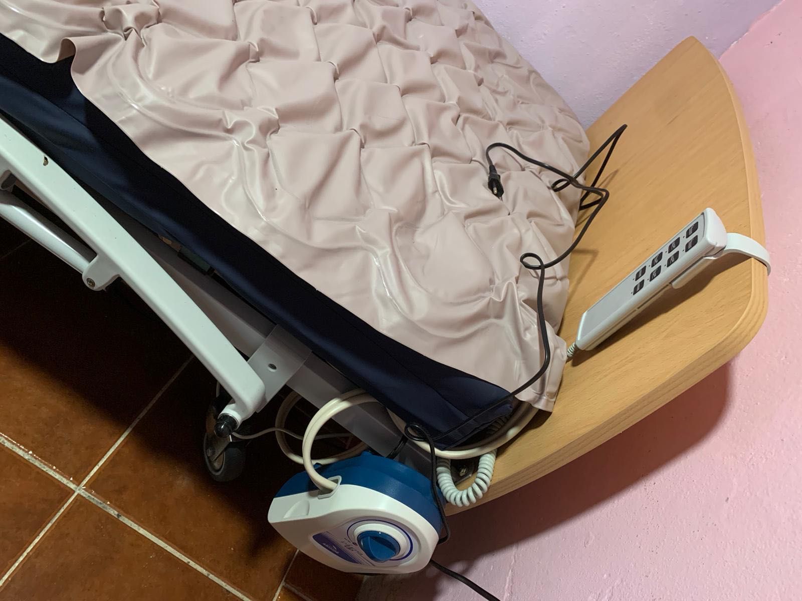 Cama Articulada carro elevador e estrado colchão prevenção UPPS