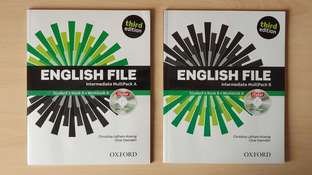 KOMPLET: English File Third Edition Intermediate podręcznik i ćwiczen.