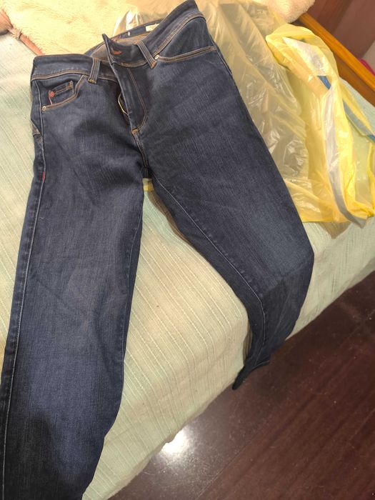 Calças de ganga salsa