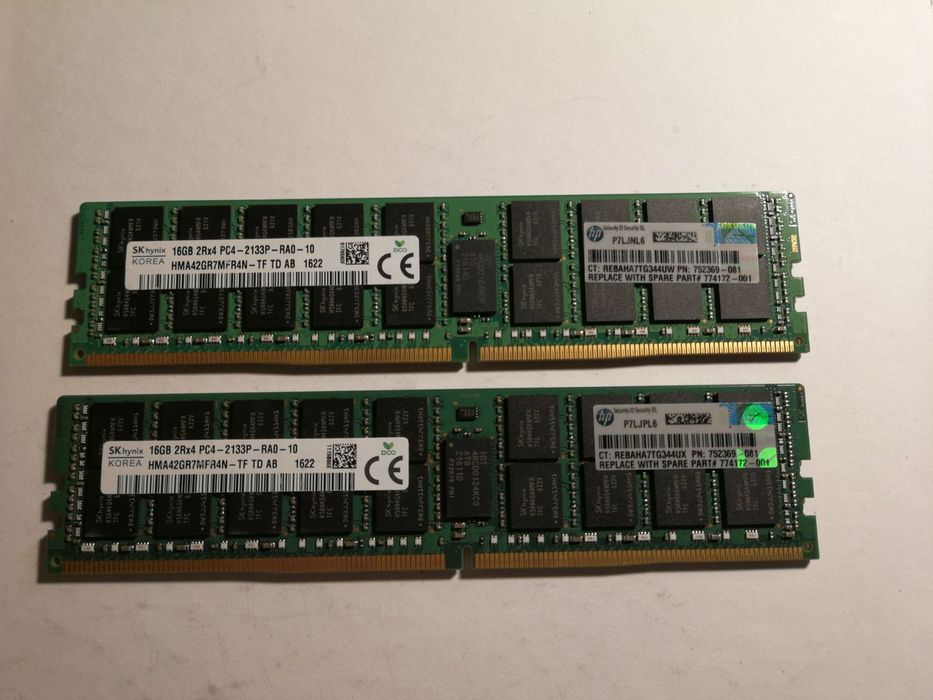 ddr4 16gb серверна оперативна пам'ять озу  2400 2133 2666 Micron Samsu