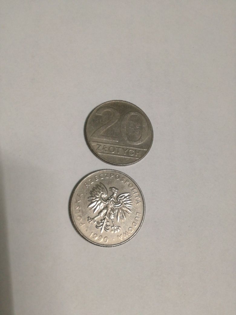 Moneta 20zł PRL stan używany dobry.