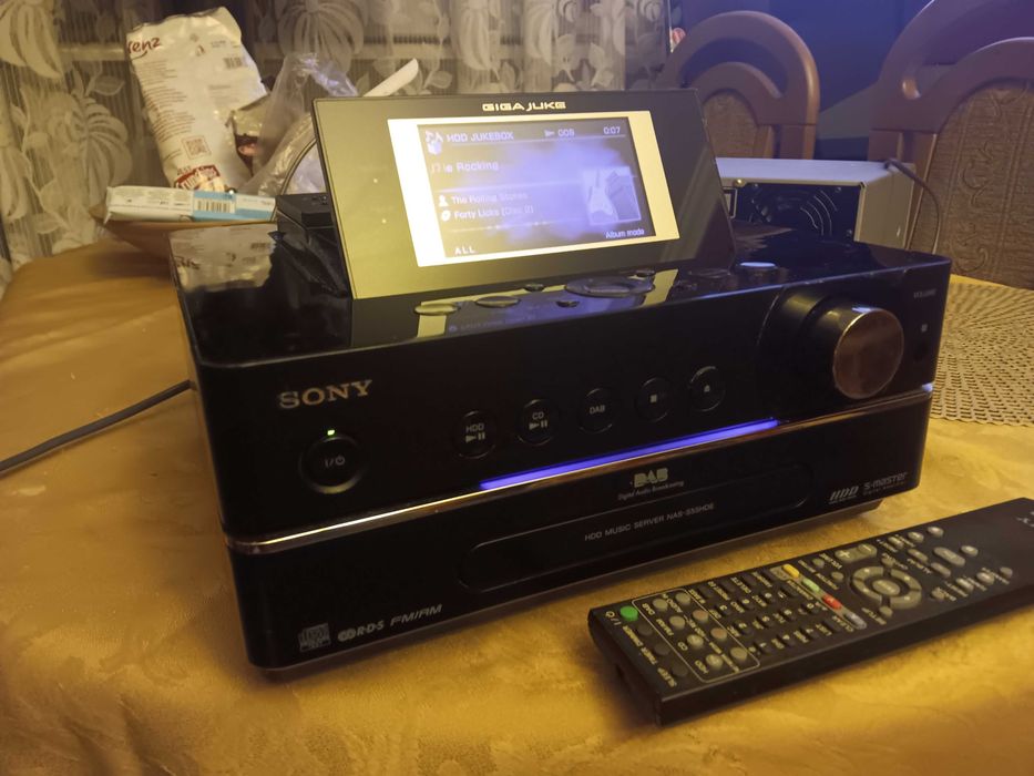 Sony giga juke nas cd hdd radio usb