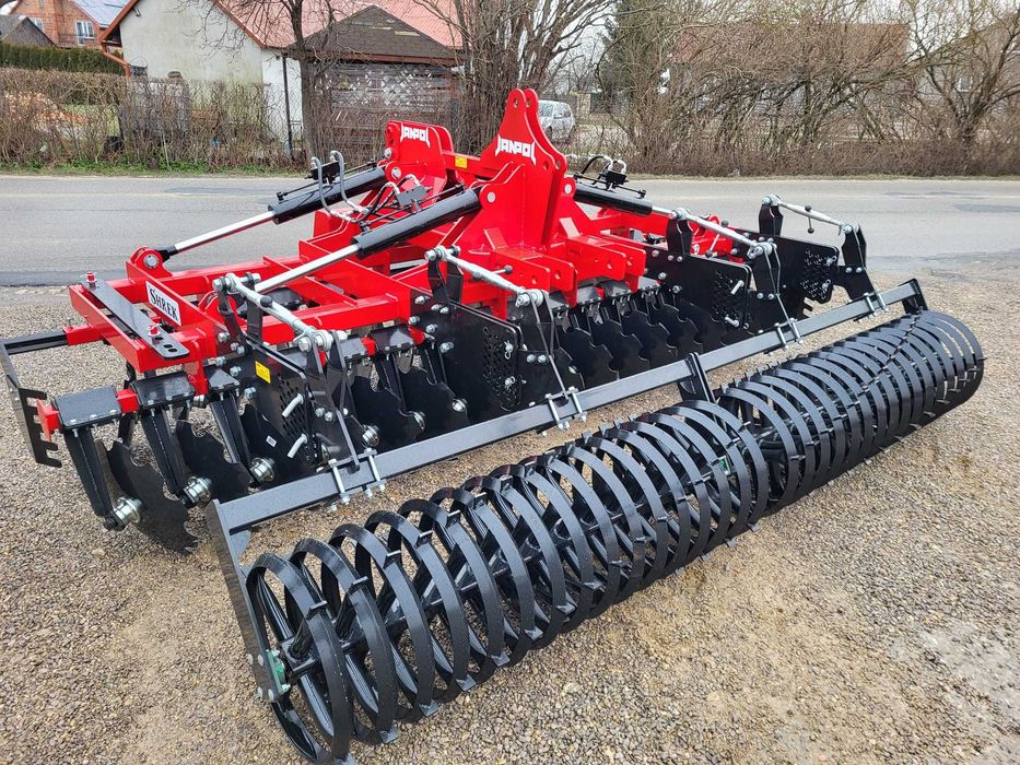 brona talerzowa hydrauliczna JANPOL SHREK 4m 560 talerz daszek 600