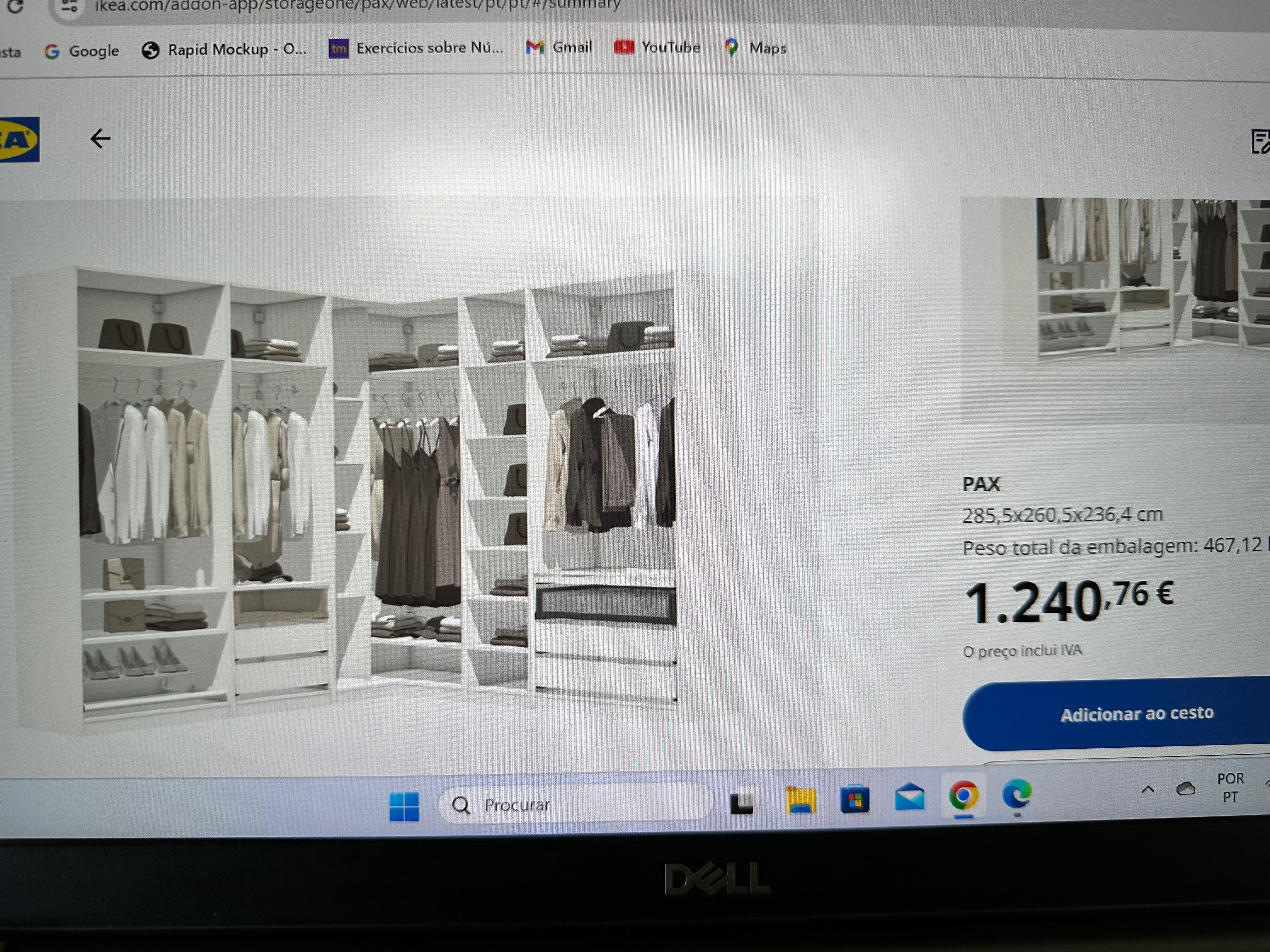 Roupeiro modular Ikeia lindo apenas €600