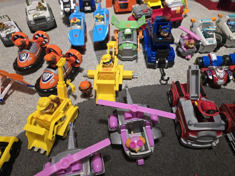 Mega zestaw pisi patrol pojazdy baza patrolowiec