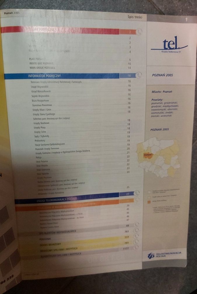 Książka Telefoniczna TP Poznań 2005