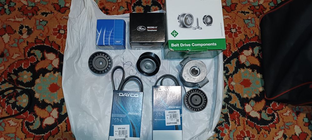 Ремни + ролики генератора и ГУР Форд Транзит 2.2 , Transit Custom