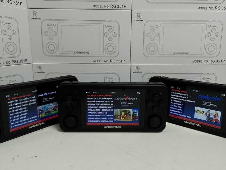 ігрова портативна приставка Anbernic RG351P чорна 64GB Денди PlayStati