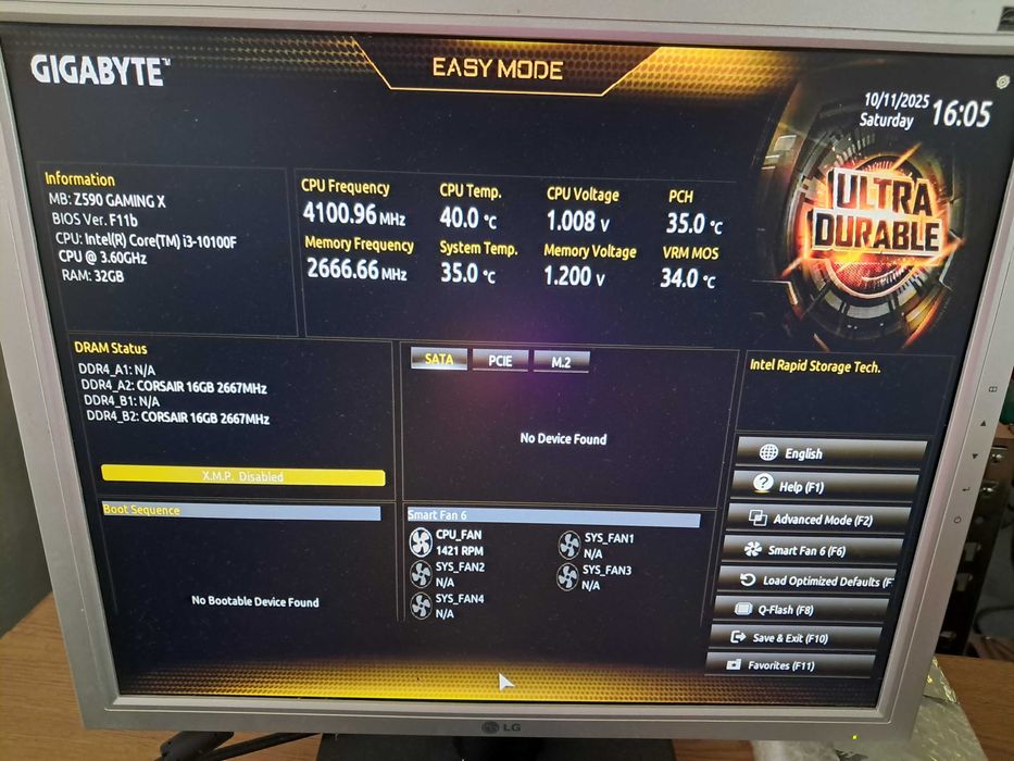 Motherboard Gigabyte Z590 X Gaming