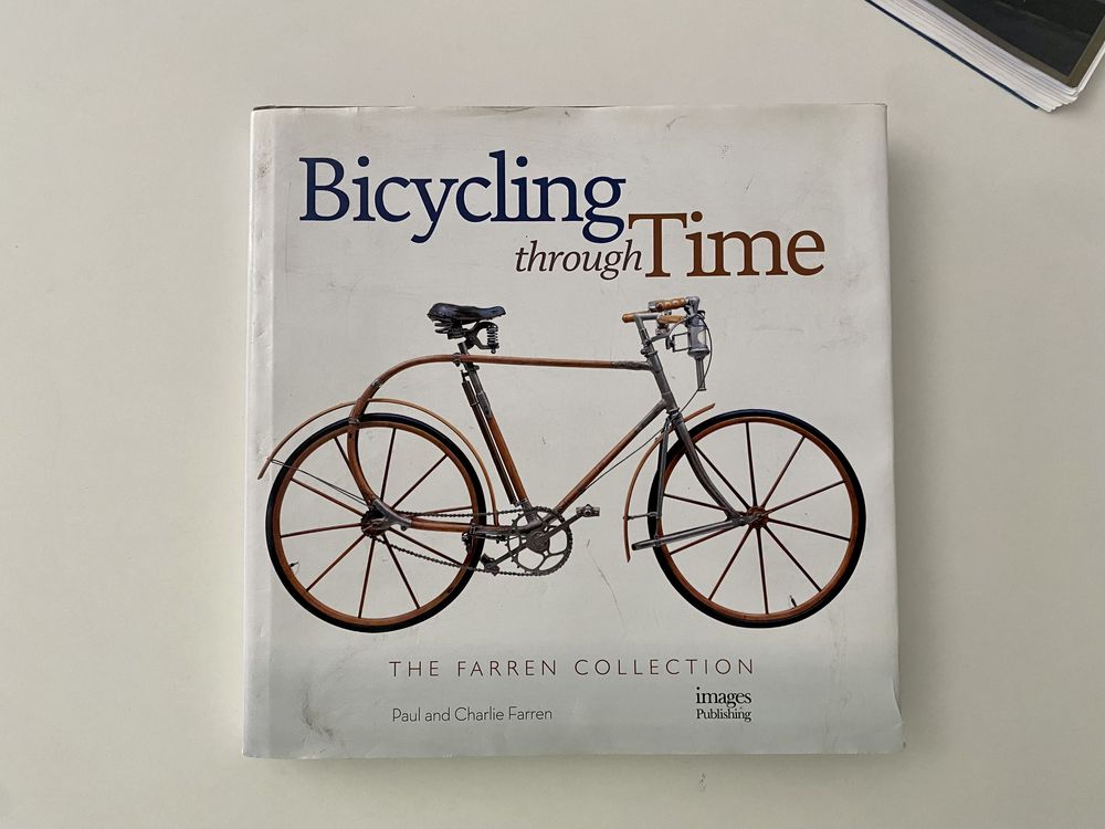 Книга енциклопедія про історію велосипед «Bicycling through time» анг