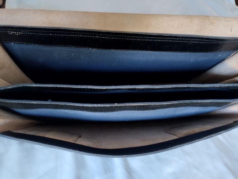 Teczka męska skórzana czarna