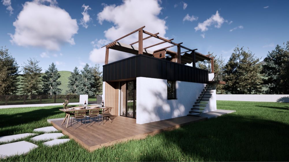 Dom modułowy ! Nowoczesna stodoła!  21 m2 Micro Hotel