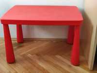 Czerwony stolik "Mamut"