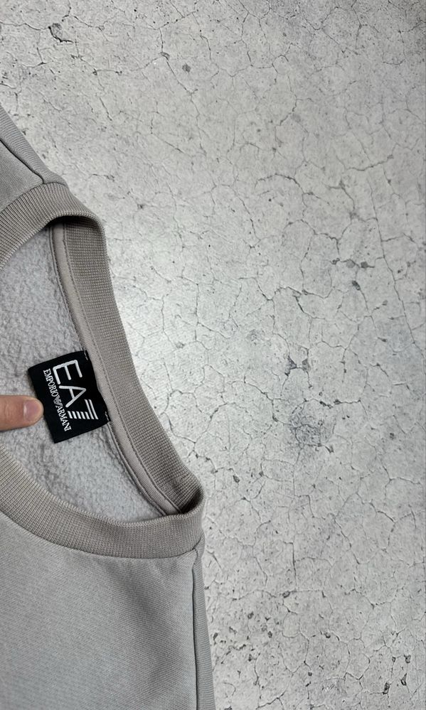 Мужская Кофта Свитшот EA7 Emporio Armani С Большим Лого Ориг S-M