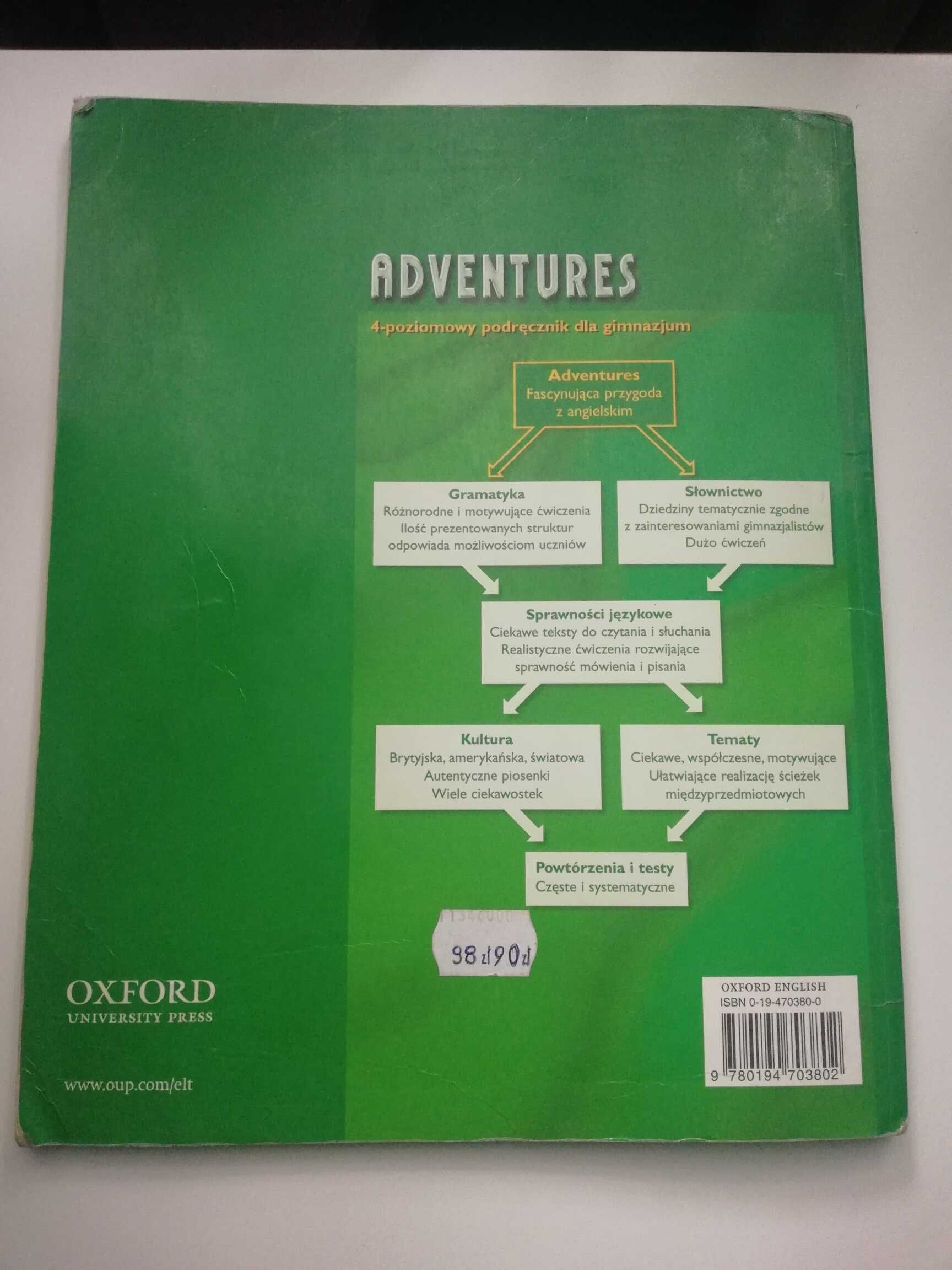 Adventures Elementary Oxford podręcznik do nauki języka angielskiego