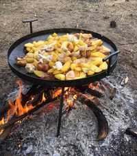 Сковорода из диска бороны 50 см садж пательня для огня мангала