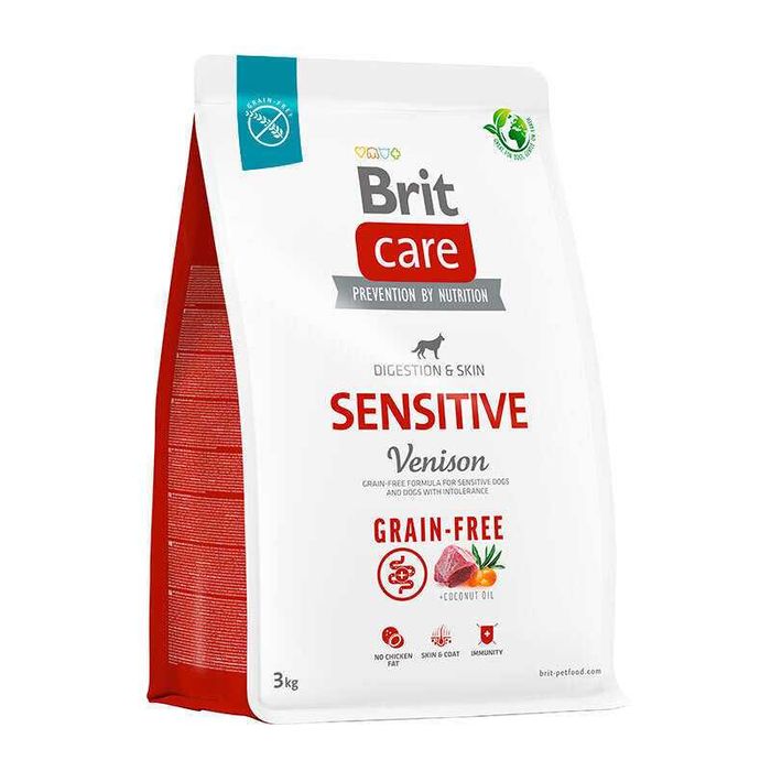 Brit Care Dog GF Sensitive 3 кг з олениною для собак чутливе травлення