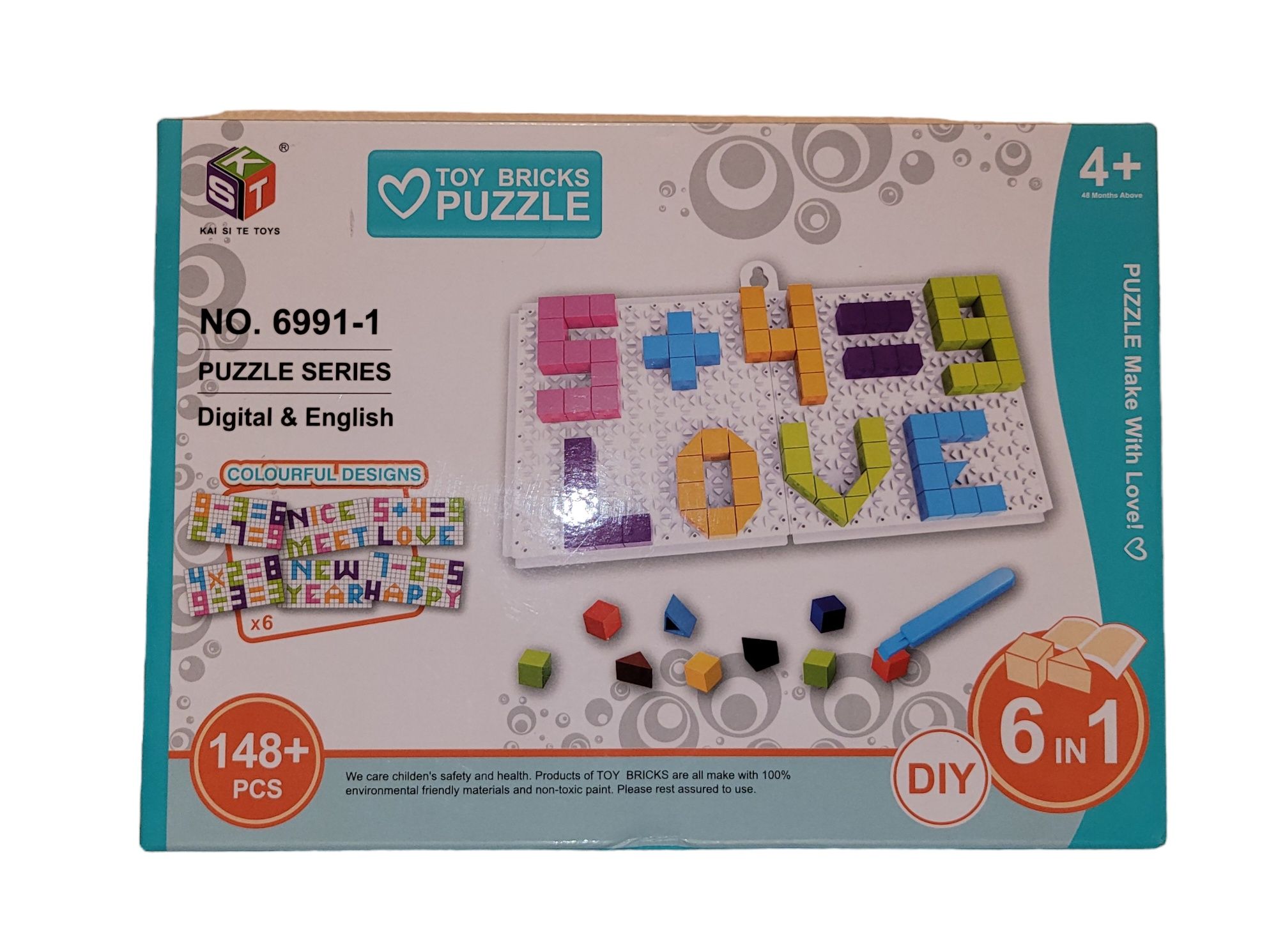 Nowe puzzle edukacyjne układanka klocki 148 elementów #114