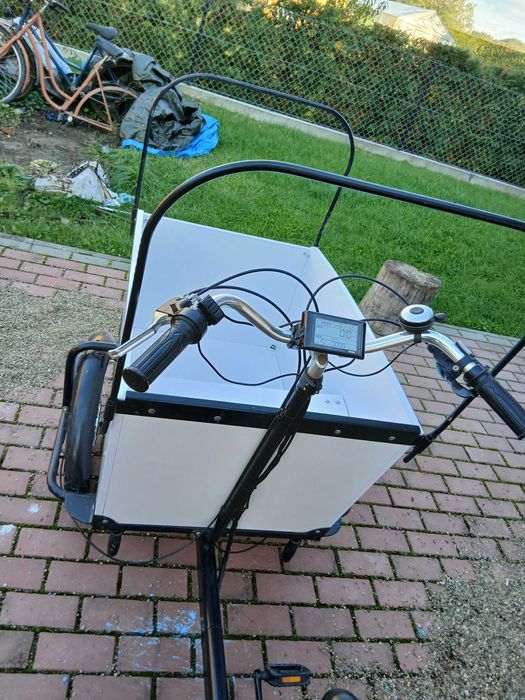 Rower Elektryczny Riksza 1kw Cargo Shimano Hydraulika Bateria 22,4ah