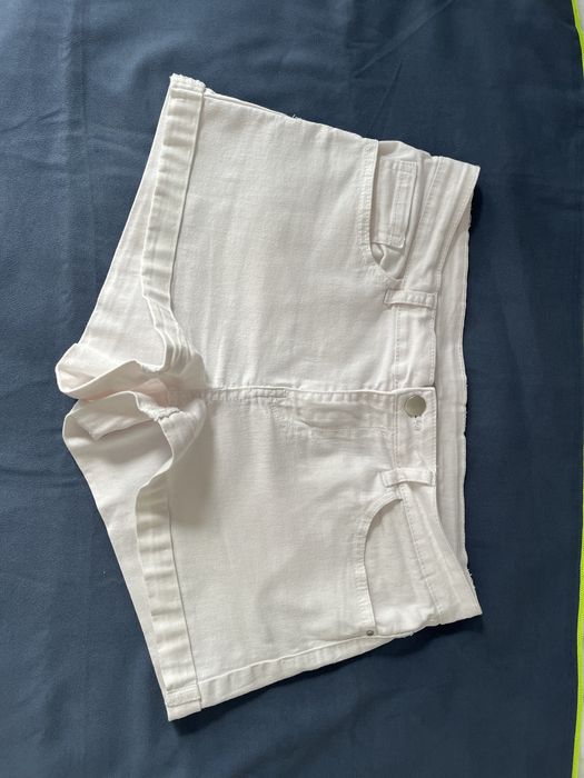 Krótkie spodenki jeansowe Peacocks blady róż roz. S/M