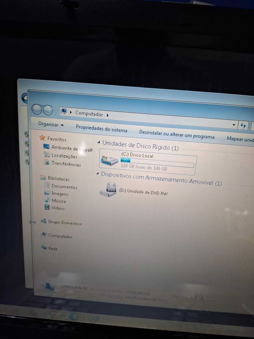 Samsung R40 Intel 3gbram windows 7