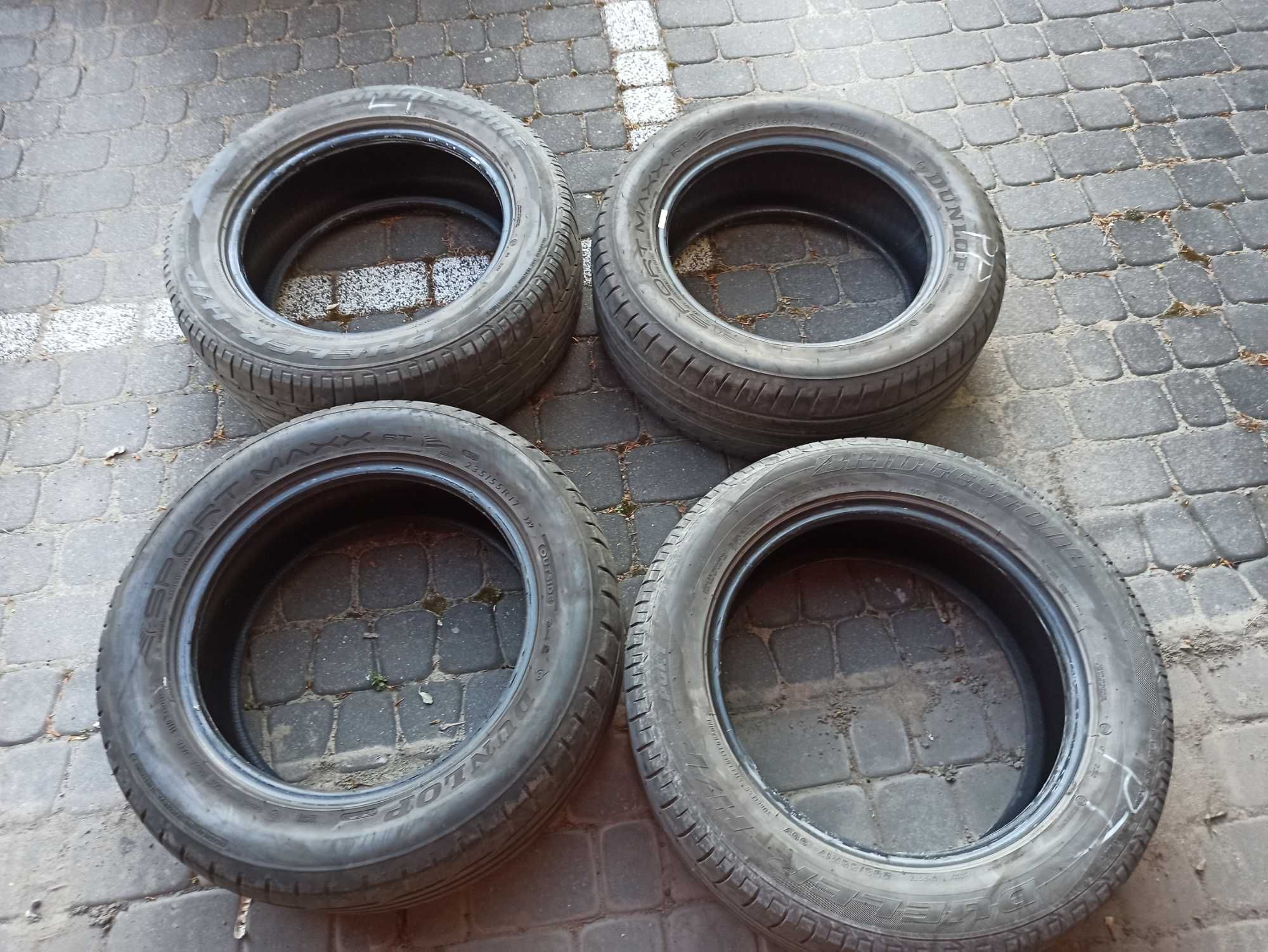 4 opony letnie 235/55/17 Bridgestone, Dunlop