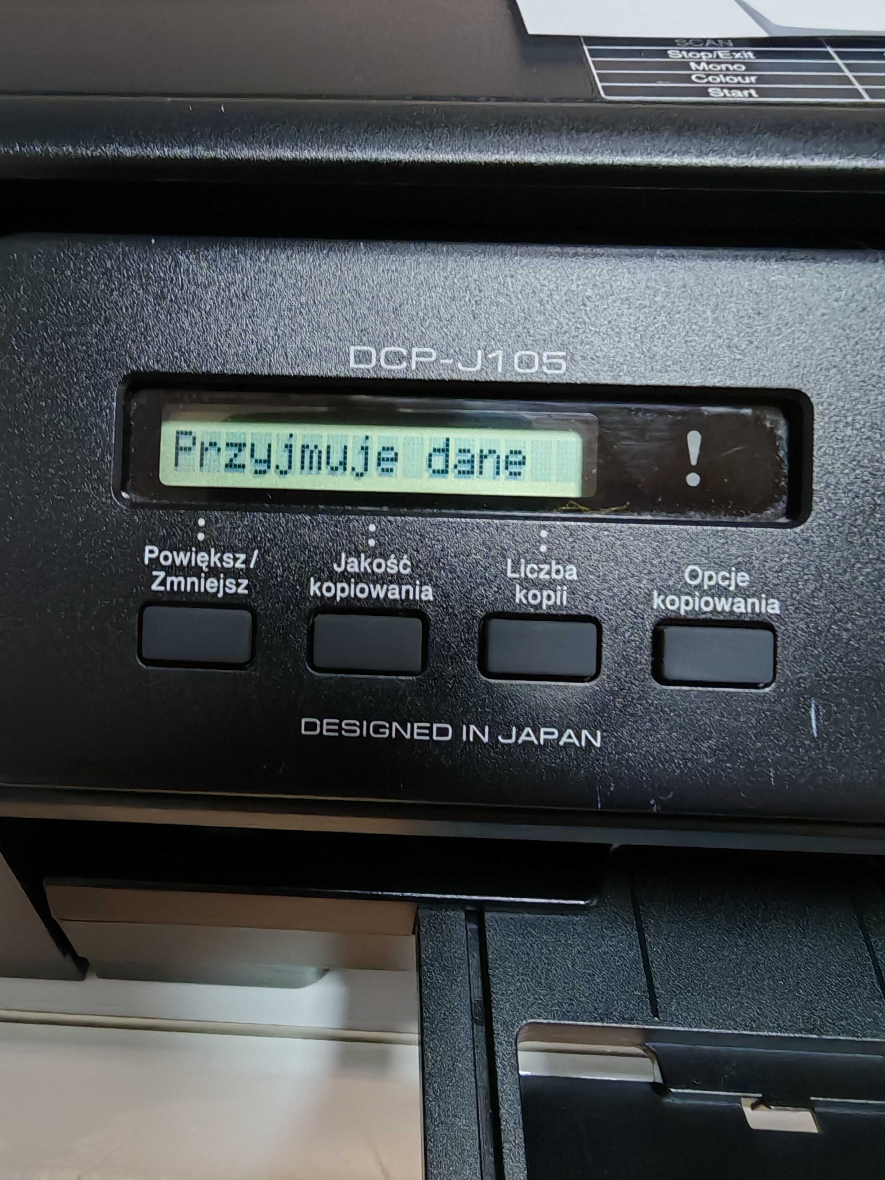 Drukarka skaner ksero WiFi Brother DCP-J105 mało używana oryginał tusz