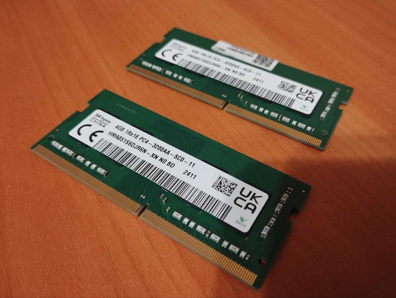 Оперативна пам'ять для ноутбука DDR4 8Gb (2x4Gb) Hynix 4Gb SO-DIMM