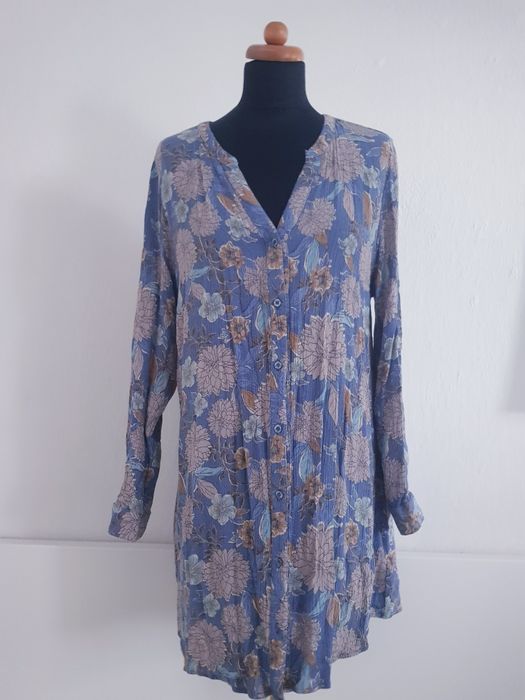 Bluzka koszulowa koszula tunika damska marki Janina rozmiar XL/2XL