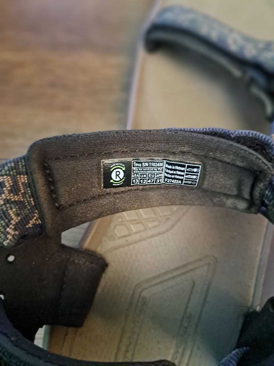 Босоніжки Teva Terragrip.  Р 47    31см