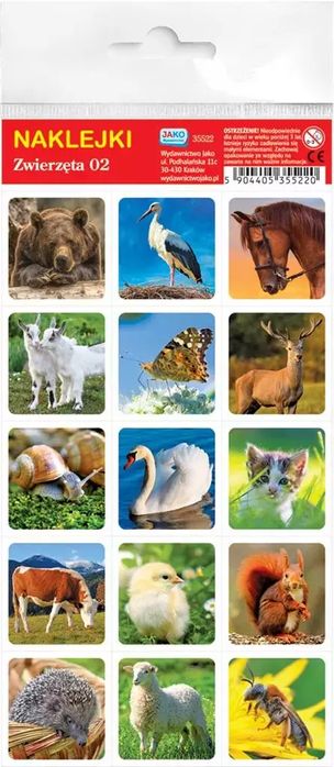 Naklejki. Zwierzęta. Jako