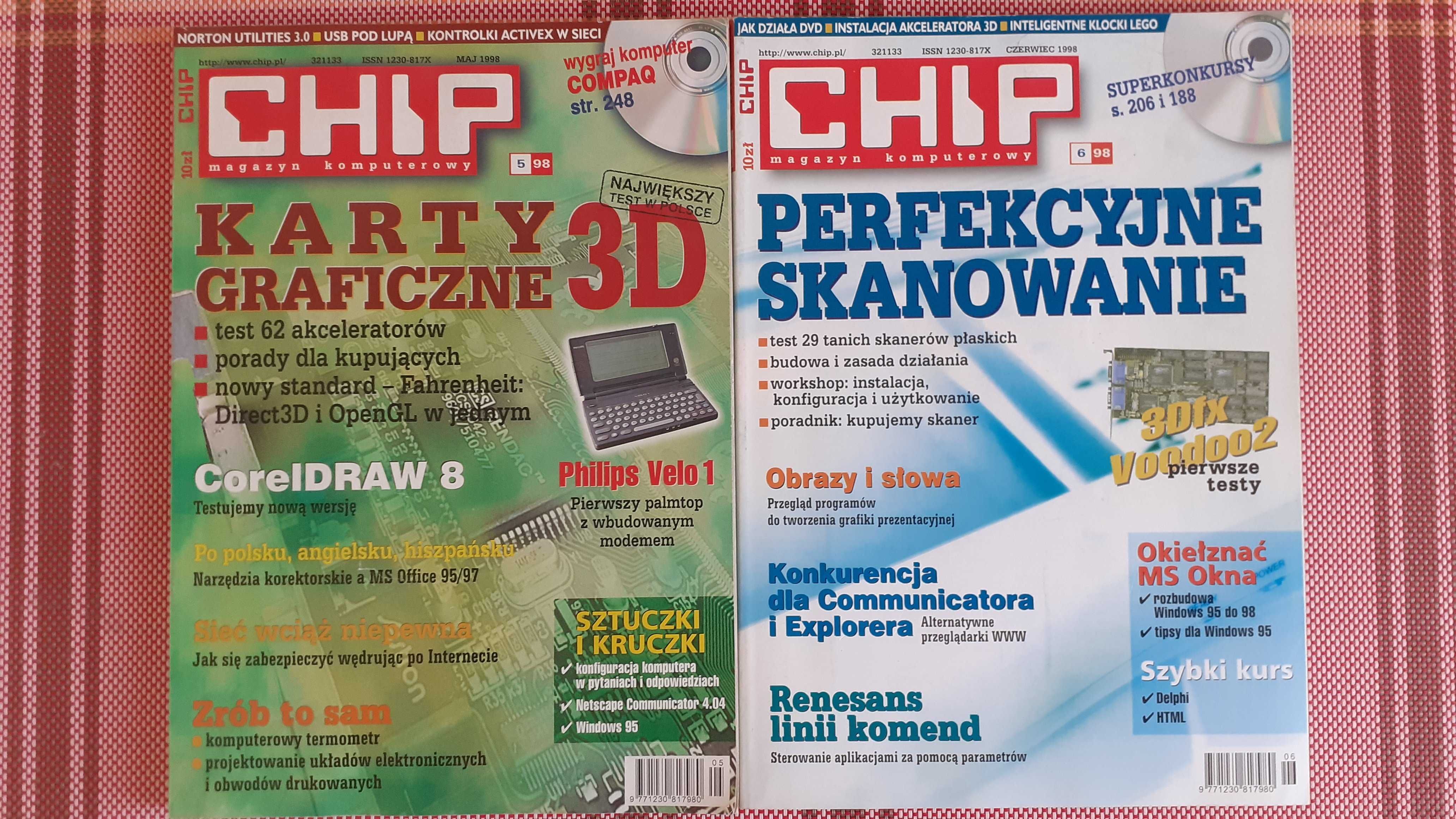 PROMOCJA!!! Magazyn CHIP - rok 1998 ( Enter Bajtek Amiga Atari )