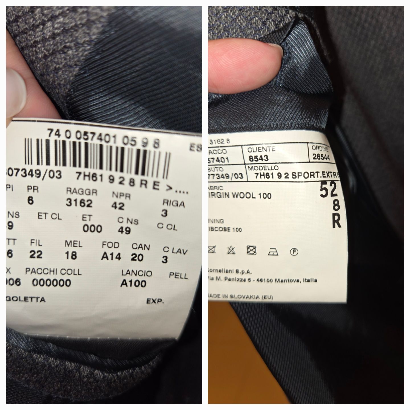 Чоловічий костюм Corneliani 52p.