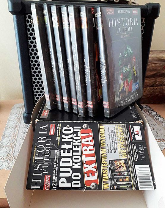Sport kolekcjonerski zestaw HISTORIA FUTBOLU 7 x DVD - box