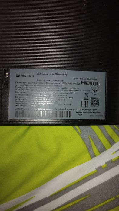 монітор самсунг s24f350fhi 23.5 дюйм