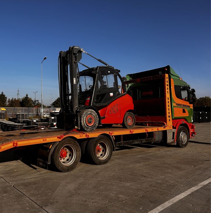 Transport lawetą ciągniki maszyny rolnicze budowlane pomoc drogowa 24h