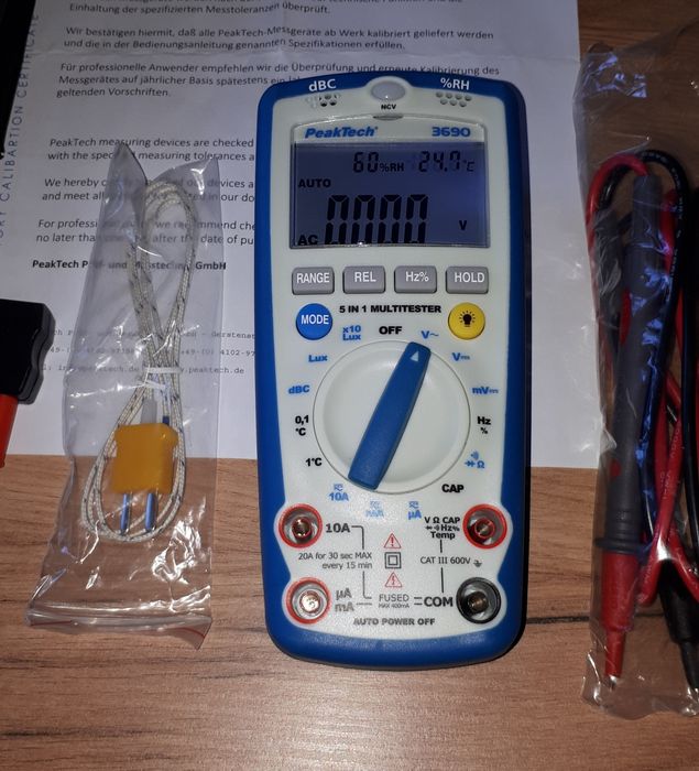 Multimetr PeakTech 3690 (5w1)NOWY !!!