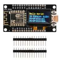 Wi-Fi модуль NodeMCU V3 ESP8266 CH340, Type-C. С Oled дисплеем