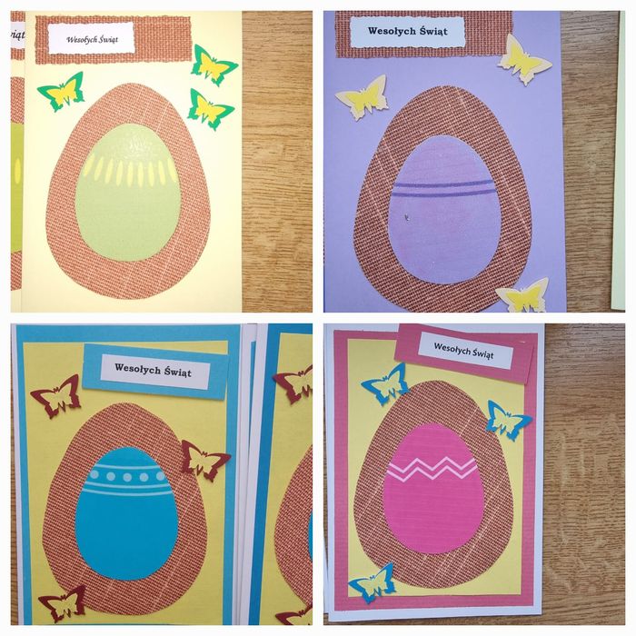 Ręcznie robione kartki wielkanocne