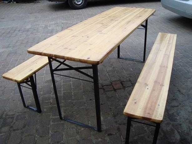 Wynajem Stoły ławki krzesła komplety biesiadne - wynajem ławostołów