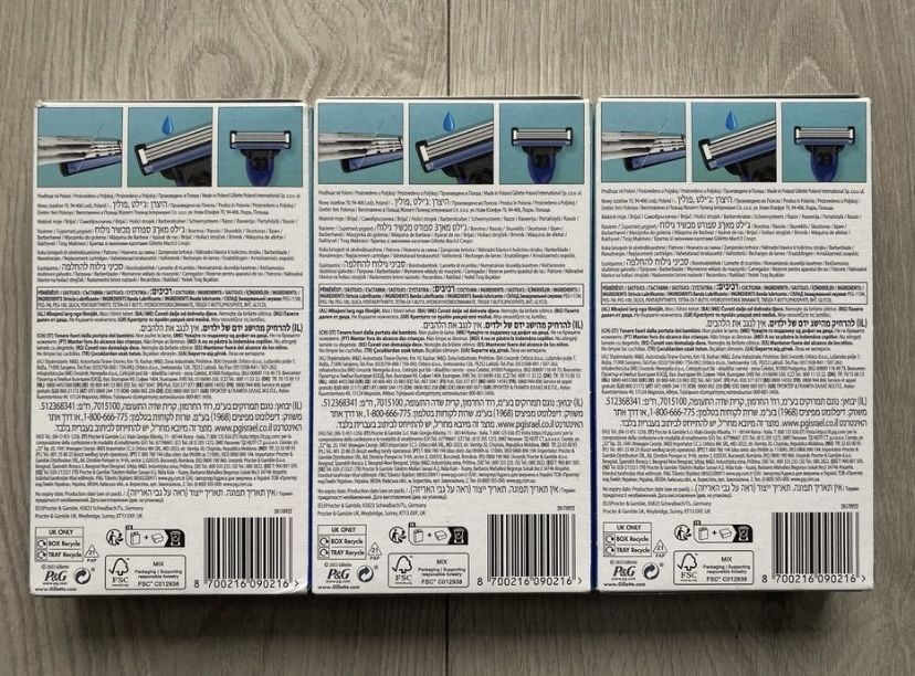 3x Nowa Maszynka Gillette Mach3 Sport + 18x wkłady ostrza Okazja