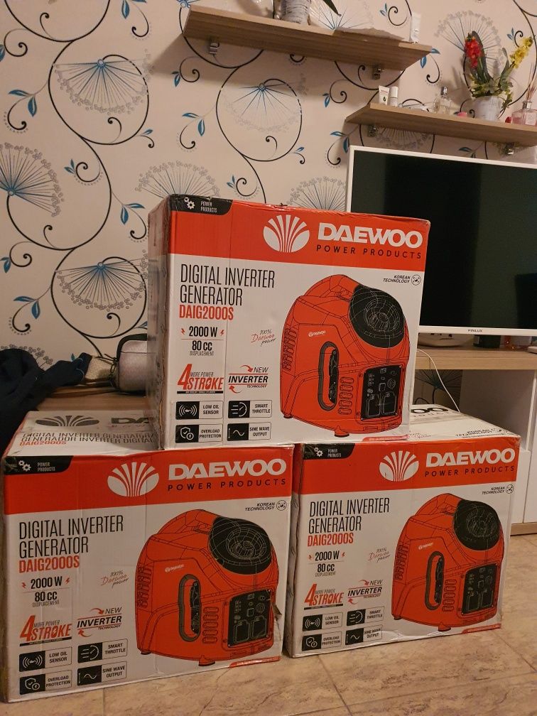 В наличии один!!!Инверторный генератор 2 кВт Daewoo DAIG2000S
